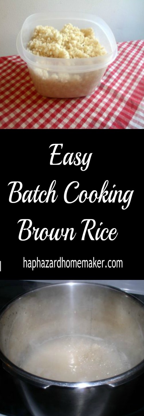 Freezer Cooking Brown Rice - haphazardhomemaker.com