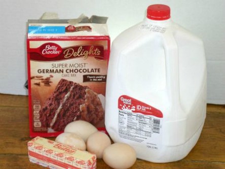 Easy German Chocolate Cake Ingredients - haphazardhomemaker.com