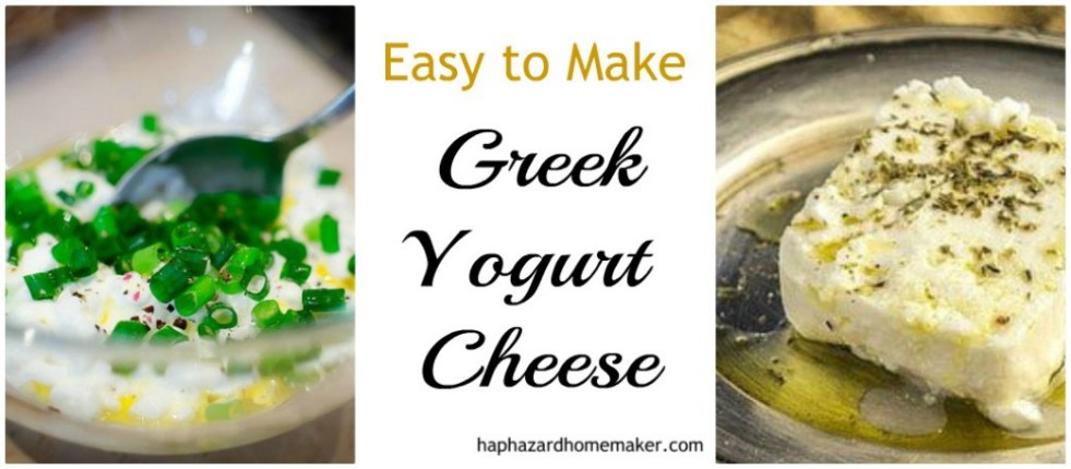 Easy to Make Greek Yogurt Cheese