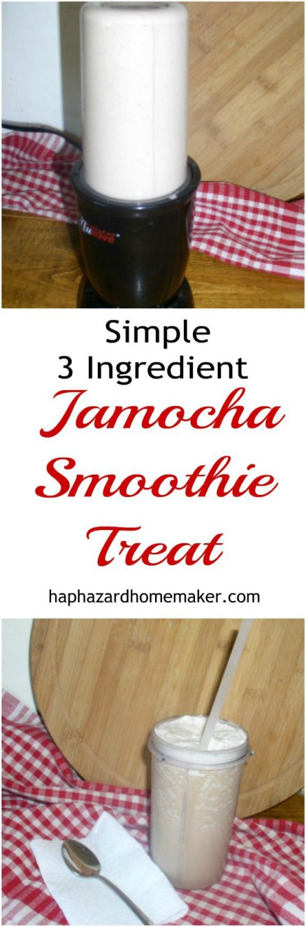 Simple 3 Ingredient Jamocha Smoothie