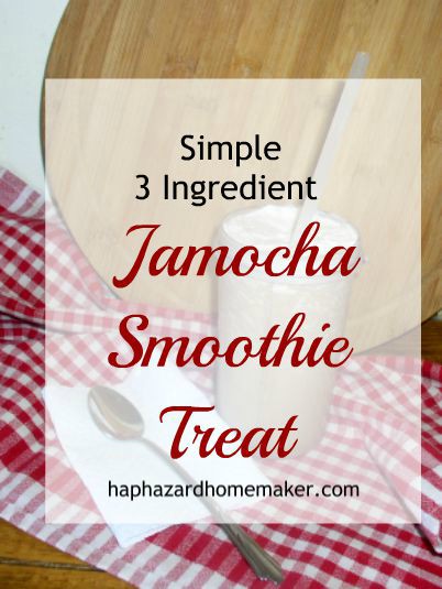 Simple 3 Ingredient Jamocha Smoothie