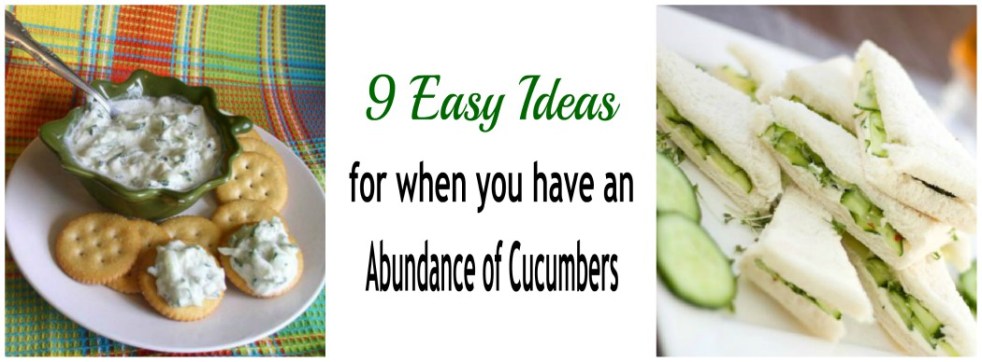 Cucumber Spread on Crackers, Cucumber Sandwiches