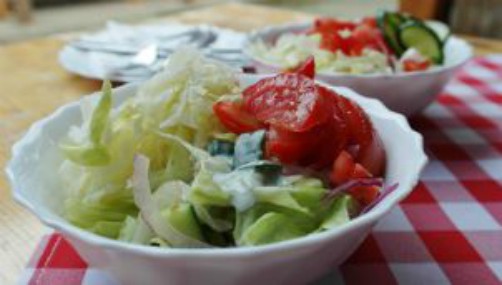 Salad with Cucumber & Tomato