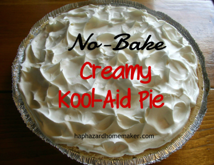 No-Bake Creamy Kool-Aid Pie