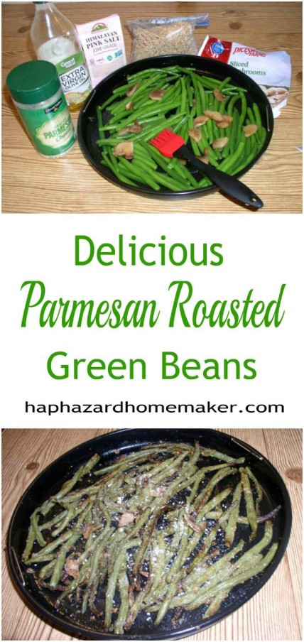 Delicious Parmesan Roasted Green Beans