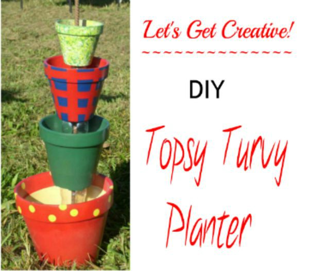 Easy DIY Topsy Turvy Planter