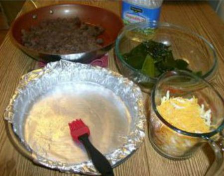 Chili Relleno Casserole with Hamburger,Pablano peppers and cheese
