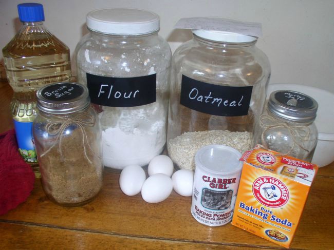 Oatmeal Muffins Ingredients