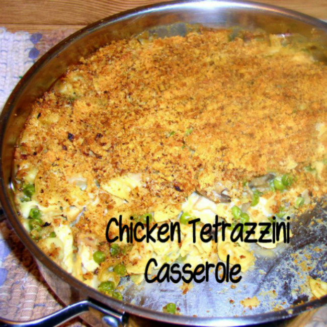 Chicken Tetrazzini Casserole - haphazardhomemaker.com