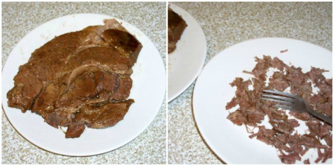 French Dip Shredded Beef - haphazardhomemaker.com