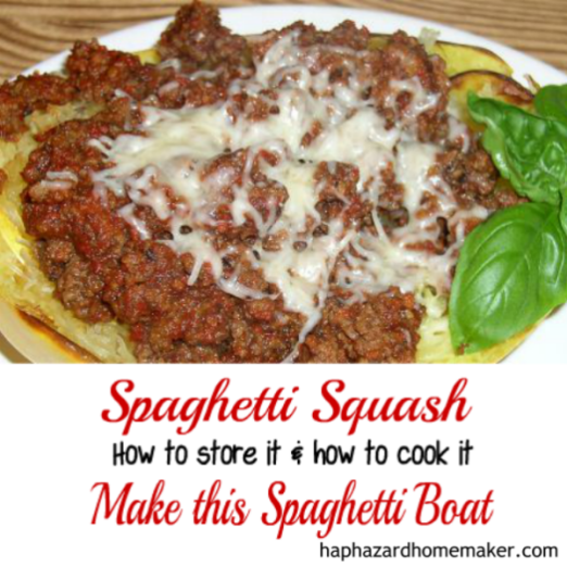 Spaghetti Squash - Make this Spaghetti Boat - haphazardhomemaker.com