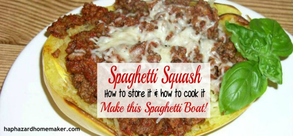 Spaghetti Squash - Make this Spaghetti Boat- haphazardhomemaker.com