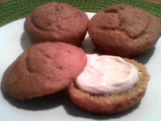 Pumpkin Bread Muffins with Whipped Maple Cream Cheese - haphazardhomemaker.com