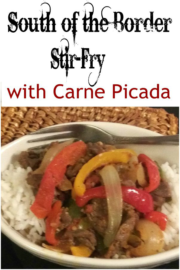 Spanish Stirfry with Carne Picada, Bell Peppers and Onions - haphazardhomemaker.com