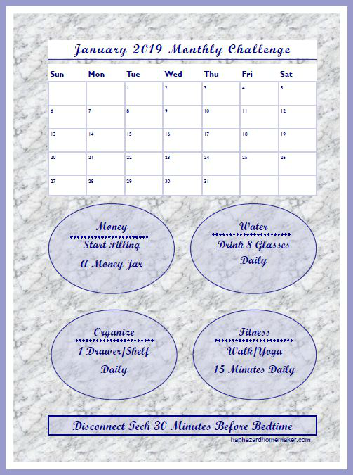 January Resolution Smasher Monthly Challenge - haphazardhomemaker.com