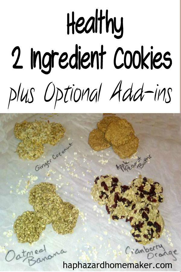 Easy 2 ingredient cookies - haphazardhomemaker.com