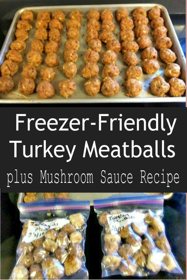 Turkey Meatballs with Mushroom Cream Sauce