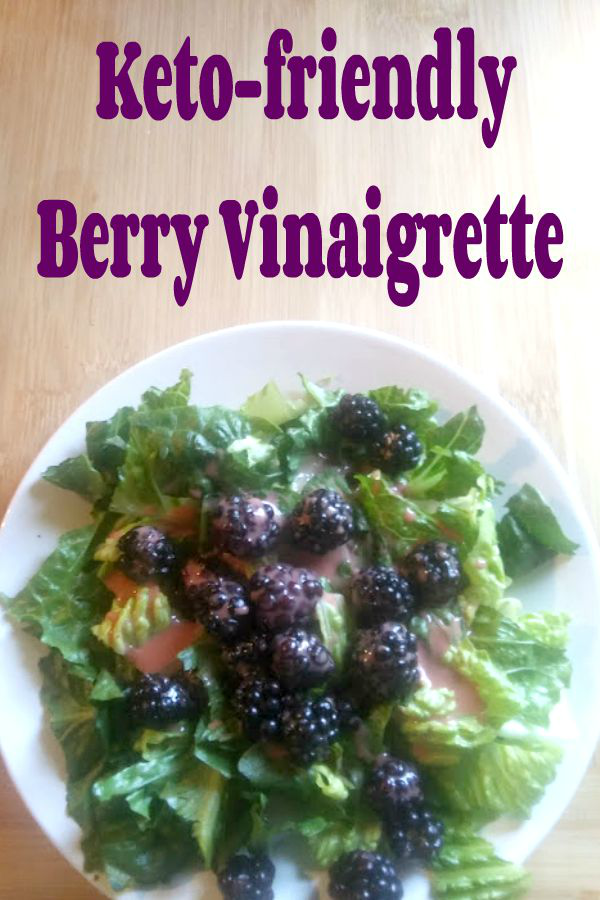 Blackberry Salad with Keto-friendly Berry Vinaigrette Salad Dressing - haphazardhomemaker.com
