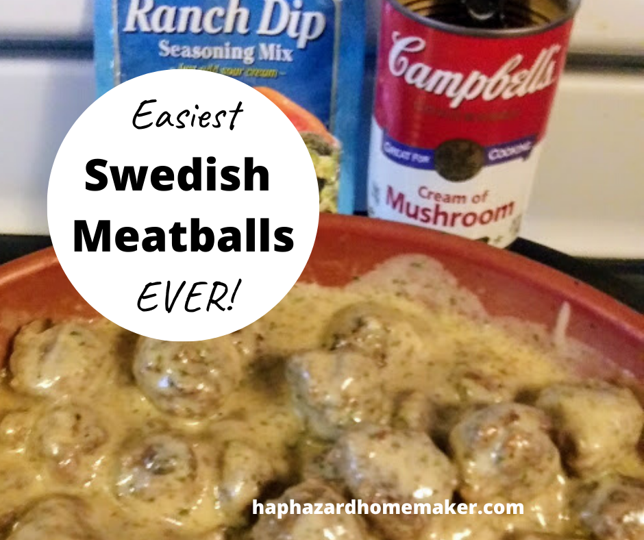 Easy Swedish Meatballs - haphazardhomemakercom