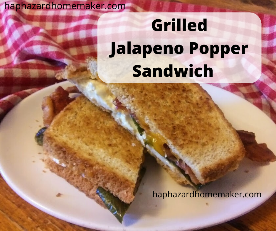 Grilled Jalapeno Popper Sandwich - haphazardhomemaker.com