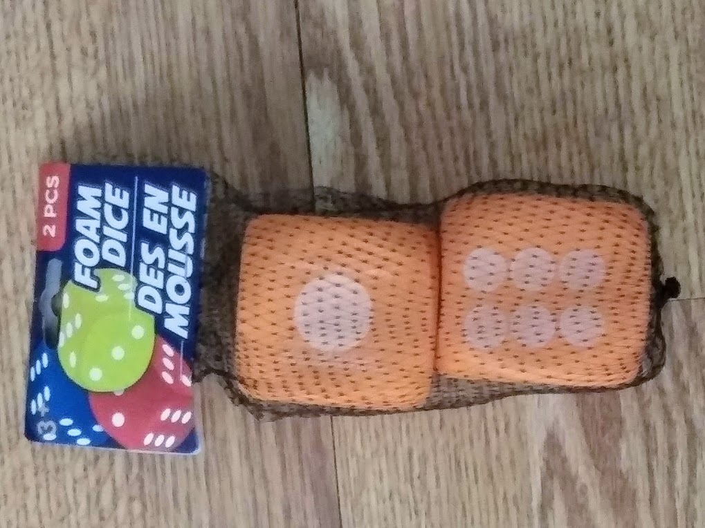 Dollar Tree Foam Dice