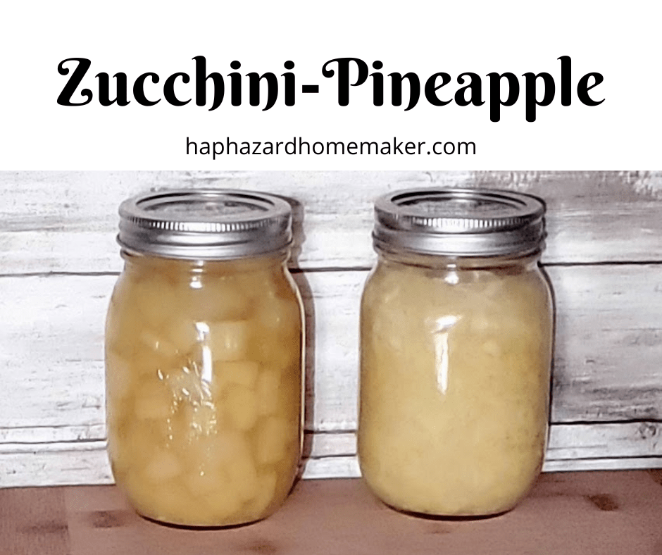 Jars of Zucchini Pineapple